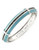 Vince Camuto Graphic Lines Silver Plated Epoxy enamel glass Bangle - Silver