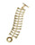 Robert Lee Morris Soho Sculptural Link Toggle Bracelet - Gold