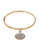 Lucky Brand Hammered Charm Lock Bangle - Gold