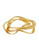 Robert Lee Morris Soho Wavy Hinged Bangle Bracelet Set - Gold