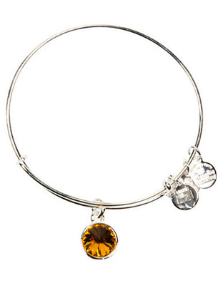 Alex And Ani November Birthstone Charm Bangle - Silver