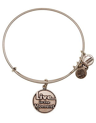 Alex And Ani Live In The Moment Charm Bangle - Silver