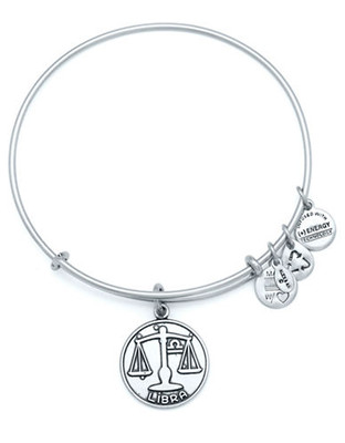 Alex And Ani Libra Ii Charm Bangle - Silver