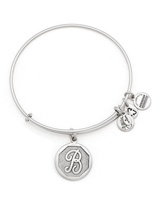 Alex And Ani Initial B Charm Bangle - Silver