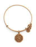 Alex And Ani Initial Y Charm Bangle - Gold