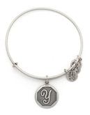 Alex And Ani Initial Y Charm Bangle - Silver