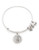 Alex And Ani Initial E Charm Bangle - Silver