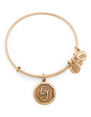 Alex And Ani Initial G Charm Bangle - Gold