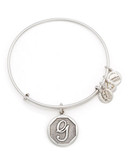 Alex And Ani Initial G Charm Bangle - Silver