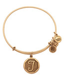 Alex And Ani Initial T Charm Bangle - Gold
