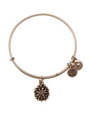 Alex And Ani Water Lily Charm Bangle - Silver