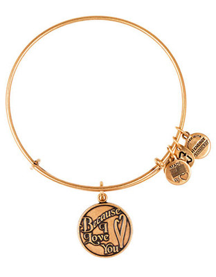 Alex And Ani Because I Love You Charm Bangle - Gold