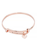 Alex And Ani America the Beautiful Coll Rose Gold Plated No Stone Bangle - Rose Gold