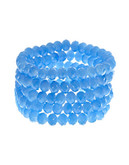 Expression 5 Pack Candy Bead Bracelets - Blue