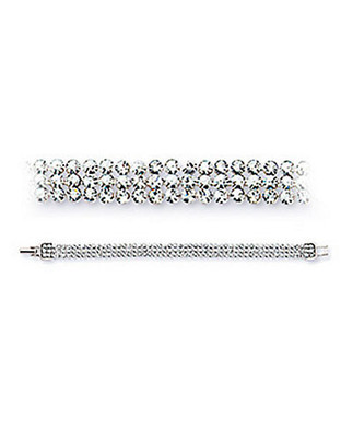 Swarovski Crystal Mesh Bracelet - Clear