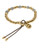 Michael Kors Gold Tone Bead Fireball Stretch Bracelet - Gold
