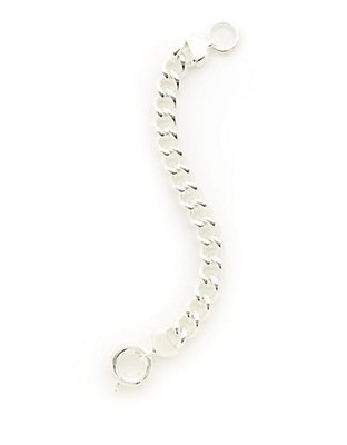 Lauren Ralph Lauren Curb Chain Spring Ring Bracelet - Silver
