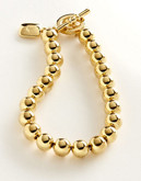Lauren Ralph Lauren Goldtone 8Mm Bead Bracelet - Gold
