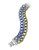 Gerard Yosca Double Chain Link Bracelet - Blue