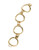 Robert Lee Morris Soho Sculpted Circle Link Bracelet - GOLD
