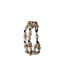 Lucky Brand Silver And Gold Tone Metal Layer Bracelet - Gold