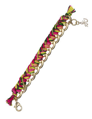 Sam Edelman Braided Chain Bracelet - Pink