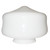 5.75 In. Schoolhouse Glass, White Finish