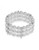 Cezanne 3 Row Pearl And Crystal Stretch Bracelet - Pearl