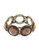 Expression Faceted Honeycomb Stone Bracelet - Brown
