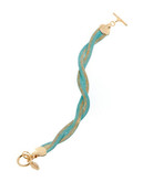 Kensie Braided Flex Chain Bracelet - Green