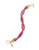 Kensie Braided Flex Chain Bracelet - Pink