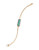 Kensie Pave Bar Flex Chain Bracelet - Turquoise