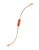 Kensie Pave Bar Flex Chain Bracelet - Coral
