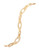 Kensie Sandblasted Oval Chain Bracelet - GOLD