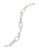 Kensie Sandblasted Oval Chain Bracelet - SILVER