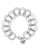 Betsey Johnson Silver Circle Link Bracelet - Silver