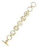 Bcbgeneration Love Round Cutout Bracelet - Gold