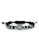 Vince Camuto Jewel Purpose Macrame Silver Plated Glass Wrap Bracelet - Black