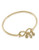 Carolee Word Play Sentiments PEACE Charm Bangle Bracelet Gold Tone Charm Bracelet - Gold