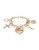 Guess Multi Row Faux Pearl Charm Bracelet - Gold
