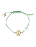 Rachel Rachel Roy Thread Crystal Charm Bracelet - Mint Green