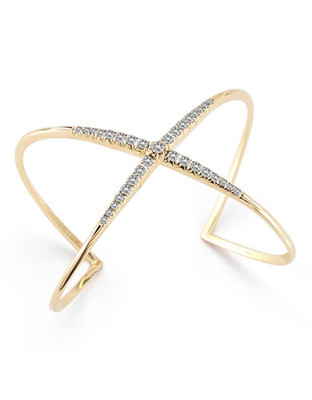 Elizabeth And James Windrose Pave Cuff - Gold