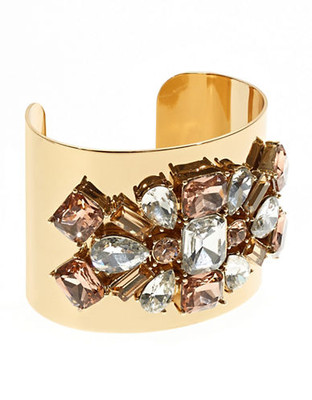 Kate Spade New York Crystal Arches Statement Cuff - Clear/Gold