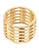 Kenneth Jay Lane Interlock Stretch Cuff Bracelet - Gold