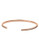 Michael Kors Rose Gold Tone Clear Pave Thin Bar Open Cuff - Rose Gold