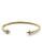 Michael Kors Gold Tone Clear Pave Arrow Detail Open Cuff - Gold