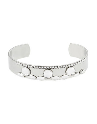 424 Fifth Crystal Cluster Cuff - silver