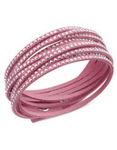Swarovski Wrapped Slake Bracelet - Pink