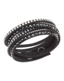 Swarovski Fabric Swarovski Crystal Wrap Bracelet - Black
