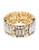 Kensie Stone Stretch Cuff Bracelet - Gold